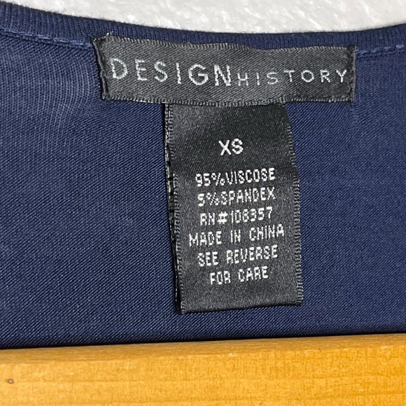 Design History‎ Blue Open Front Jacket Size XS - Picture 5 of 7